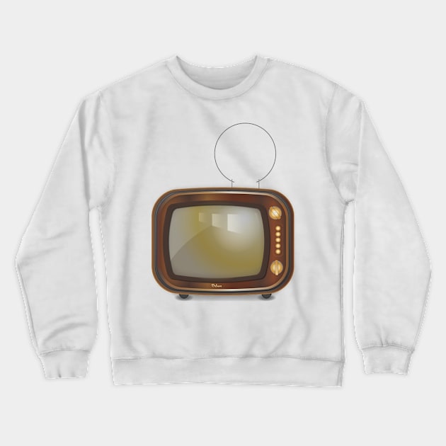 Retro Television Crewneck Sweatshirt by nickemporium1